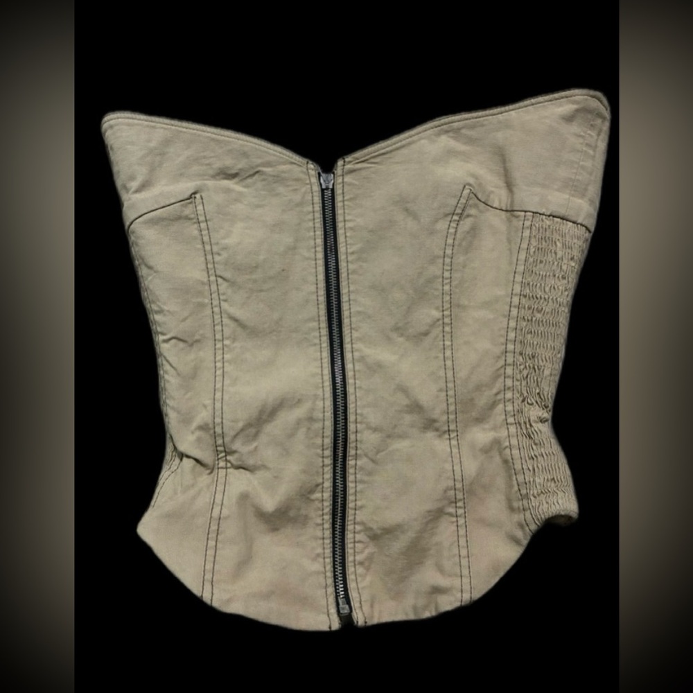Zara Beige Corset Fabric with Label